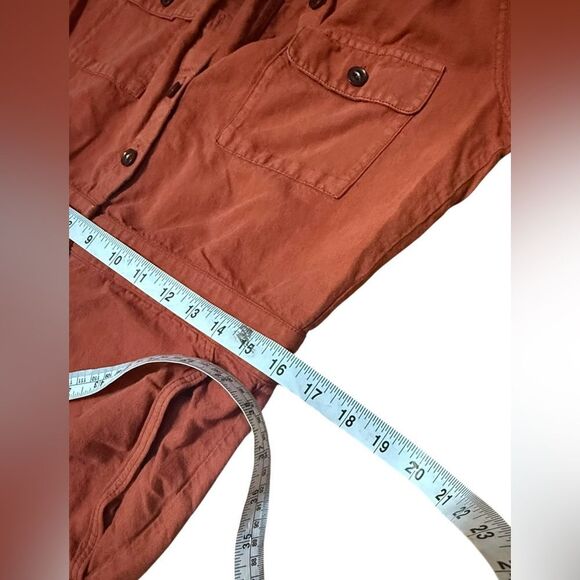 Outerknown S.E.A. jumpsuit in rust cotton linen size small - Picture 7 of 8